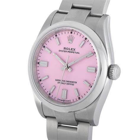 pink face oyster rolex|Rolex Oyster perpetual pink.